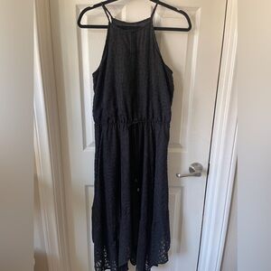 Black light  lace lined summer dress